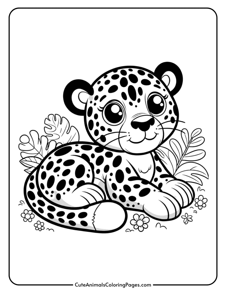 Jaguar Coloring Pages (11 Free Printable Pages) Cute Animals Coloring
