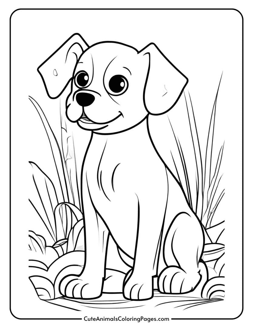 Cute Dog Coloring Pages (13 Free PDF Pages) - Cute Animals Coloring Pages