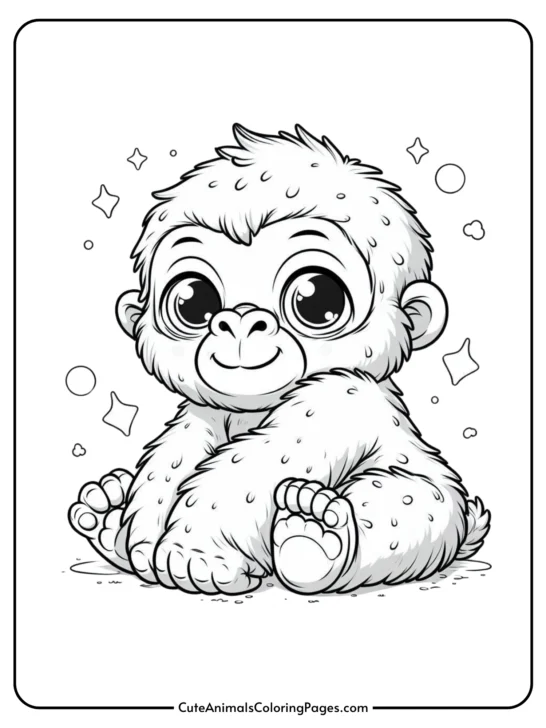 Gorilla Coloring Pages (8 Free Printable Pages)