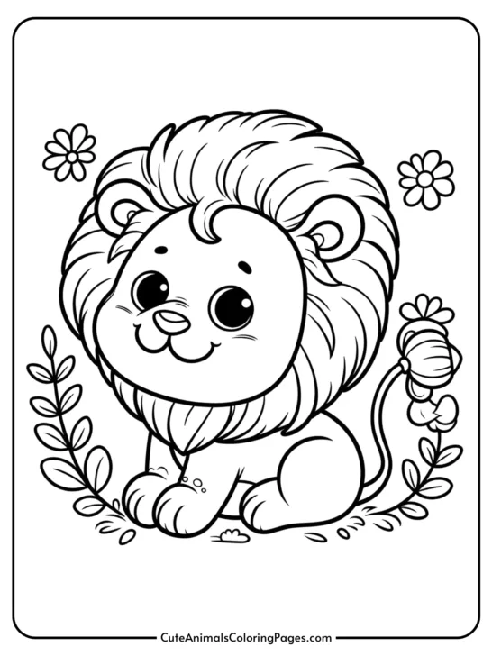 Lion Coloring Pages (6 Free Printable Pages)