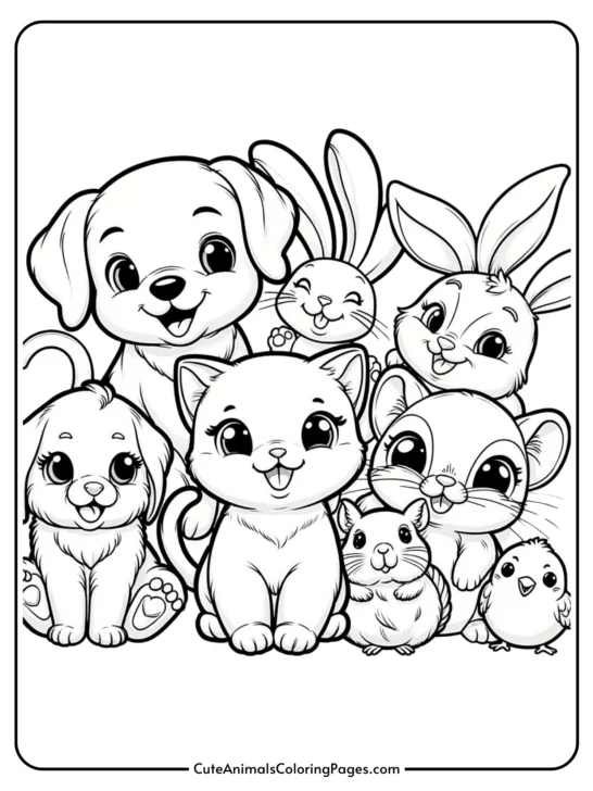 Pets Coloring Pages (Free Printable PDF Pages)