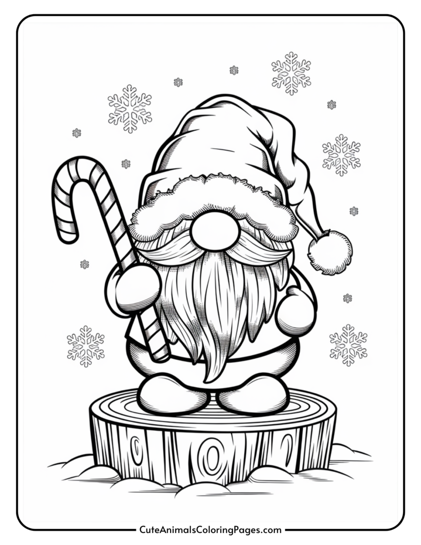 Christmas Gnomes Coloring Pages - Christmas Gnomes Coloring Pages 1 834x1080 