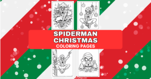 Spiderman Christmas Coloring Pages (11 Free PDF Pages) - Cute Animals