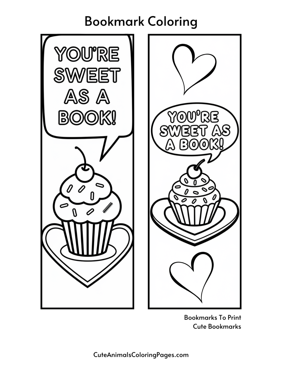 Free Printable Valentine Bookmarks (11 Free PDF Pages) - Cute Animals ...