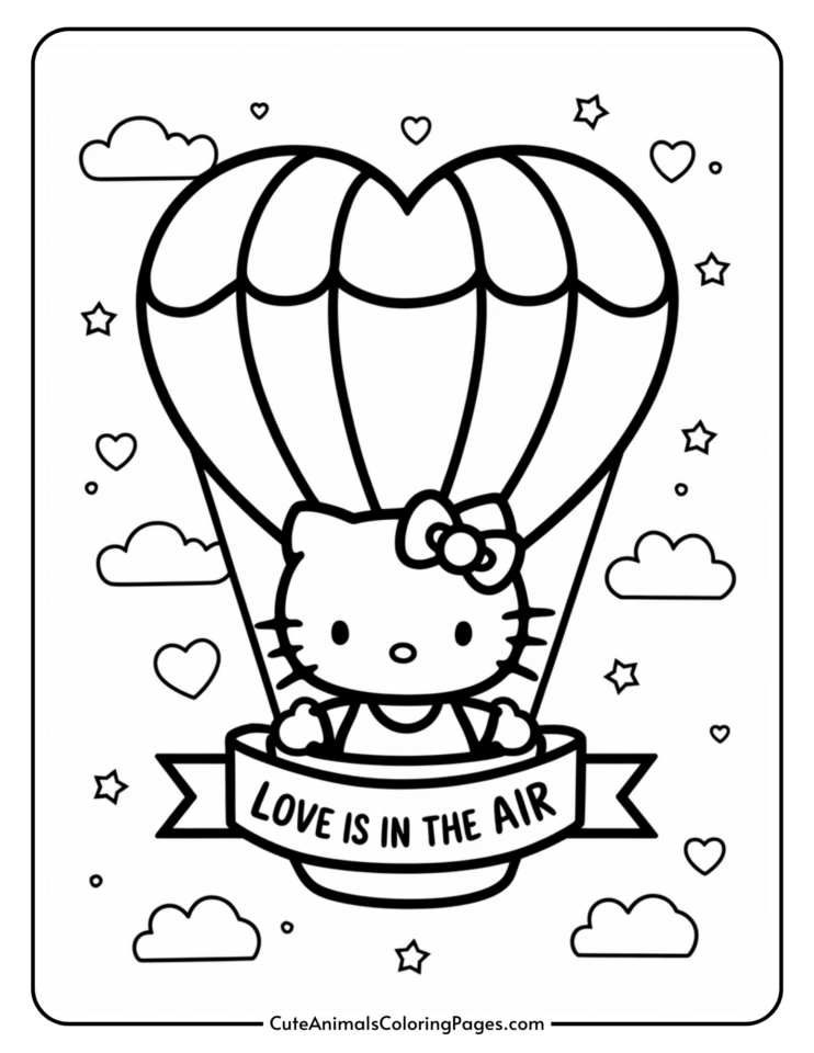 Hello Kitty Valentine Coloring Pages (24 Free Printable PDF Pages ...