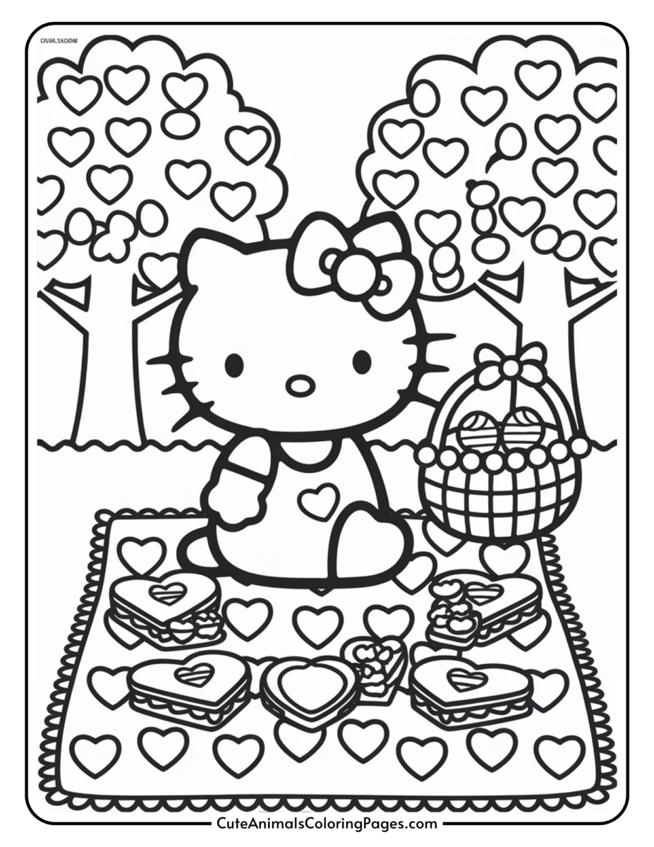 Hello Kitty Valentine Coloring Pages (24 Free Printable PDF Pages ...
