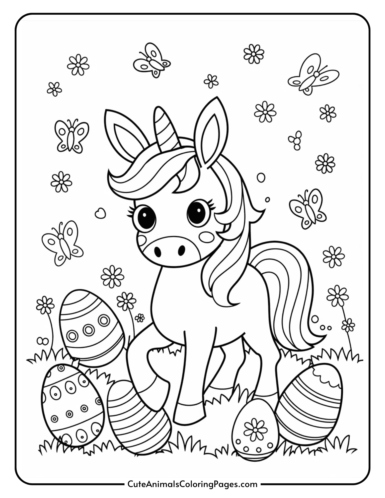 Cute Animals Coloring Pages - Page 2 of 11 - Free Printable Animal ...