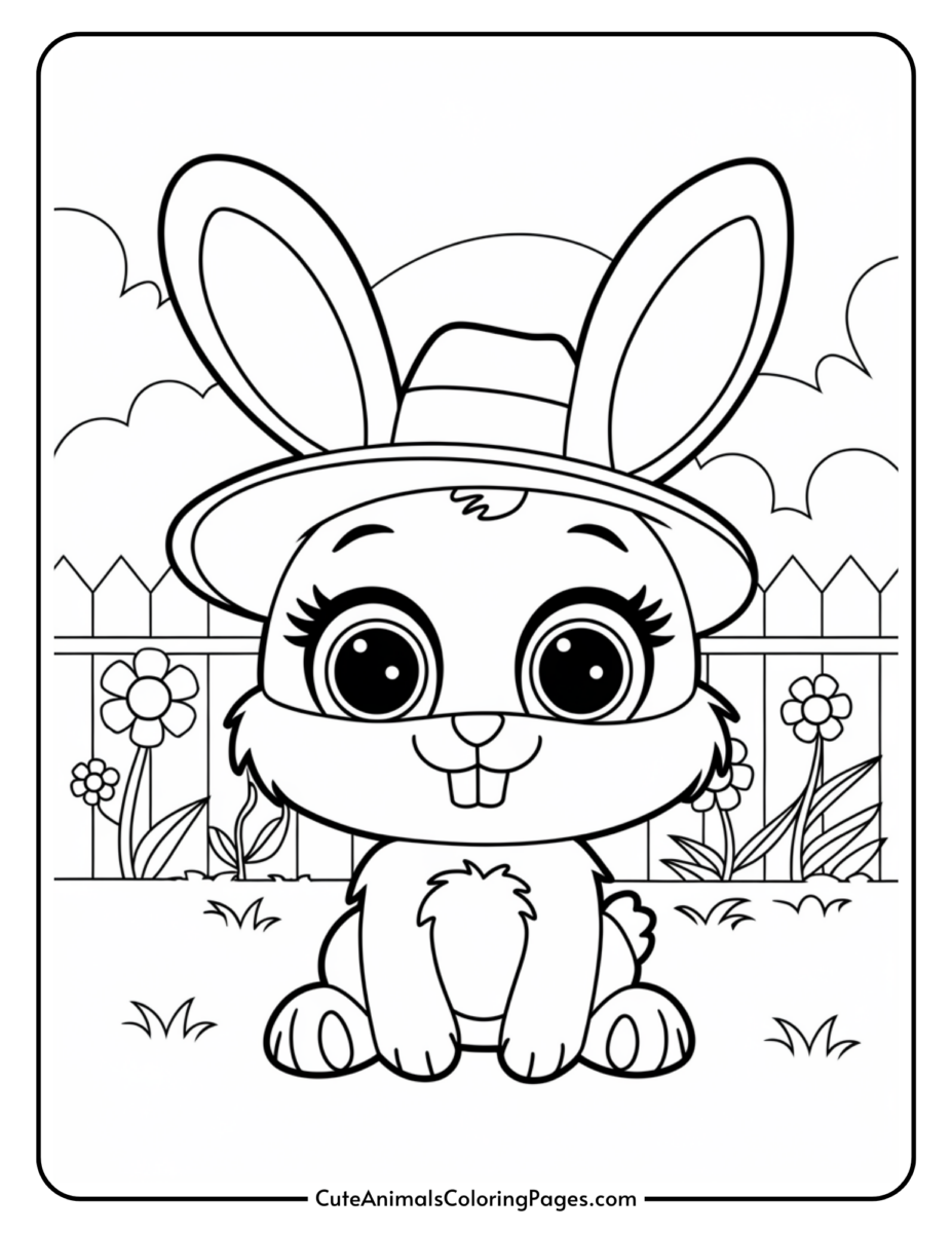 Bunny Coloring Pages (13 Free Printable PDF Pages) - Cute Animals ...