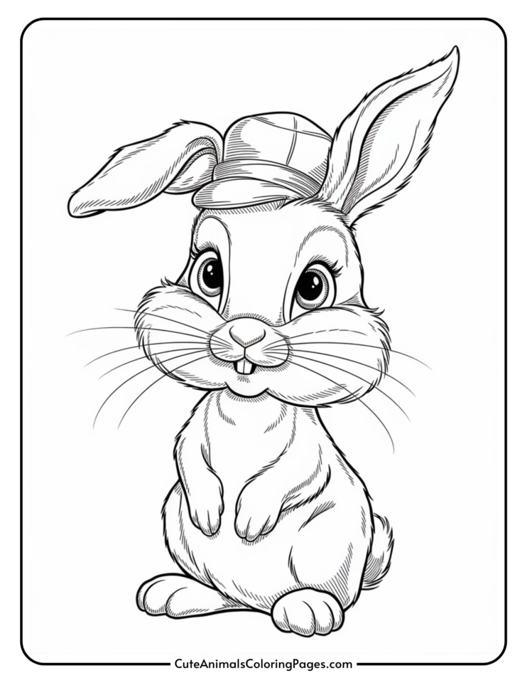 Bunny Coloring Pages (13 Free Printable PDF Pages) - Cute Animals ...