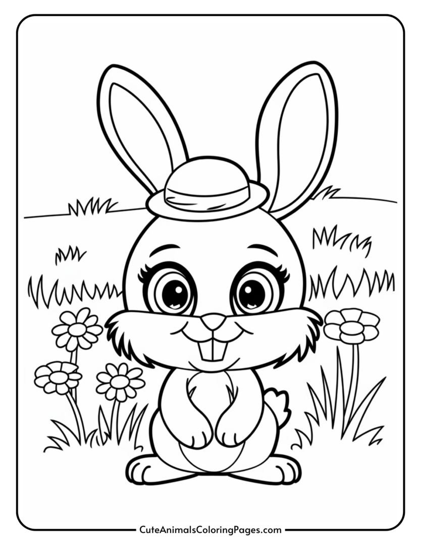 Bunny Coloring Pages (13 Free Printable PDF Pages) - Cute Animals ...