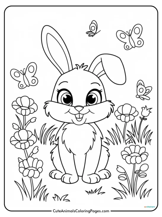 Bunny Coloring Pages (13 Free Printable PDF Pages)