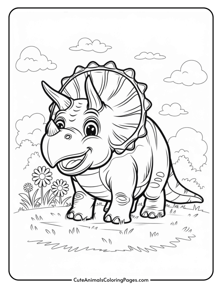 Dinosaur Easter Coloring Pages (15 Free Printable PDF Pages) - Cute ...