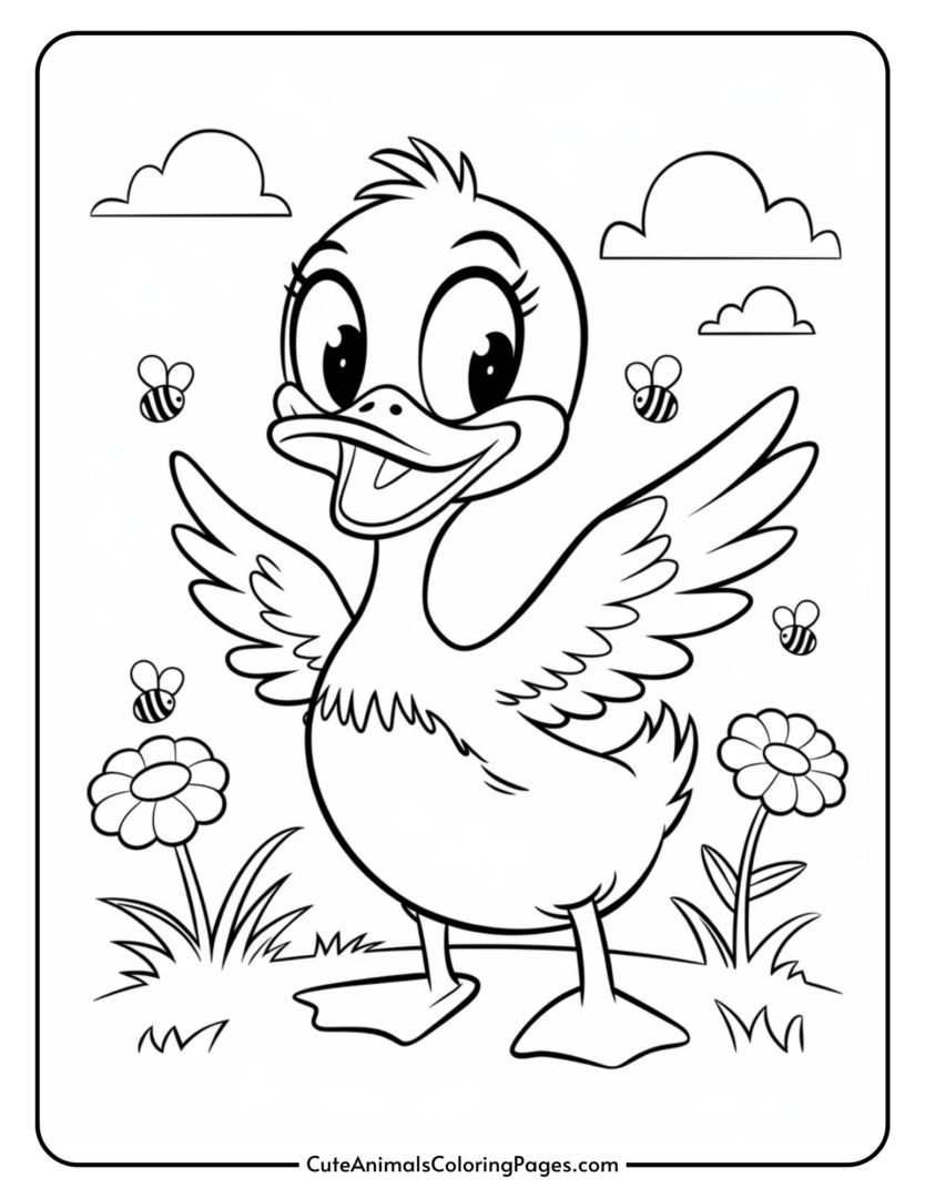 Duck Coloring Pages (15 Free Printable PDF Pages) - Cute Animals ...
