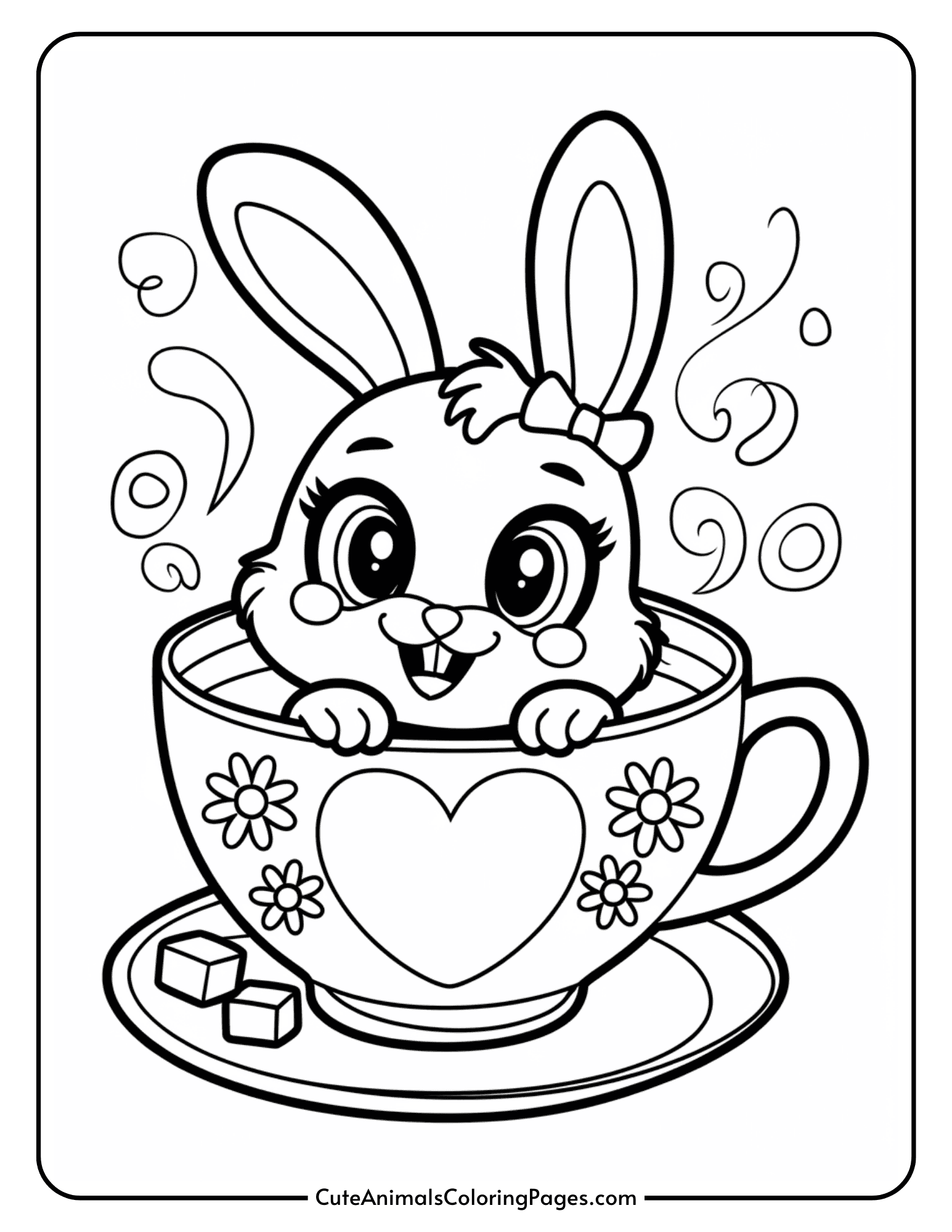 Cute Animals Coloring Pages - Free Printable Animal Coloring Sheets