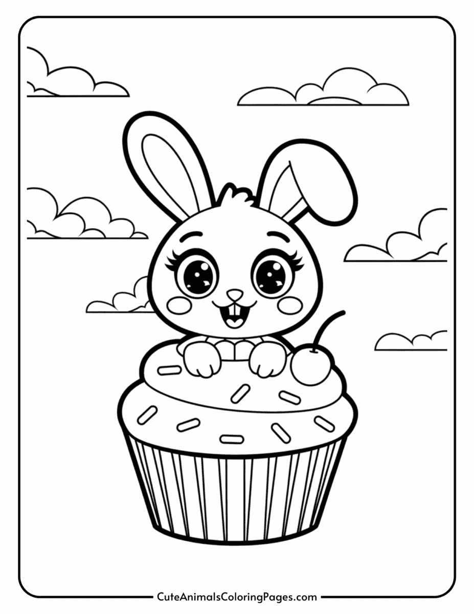 Kawaii Bunny Coloring Pages (13 Free Printable PDF Pages) - Cute ...