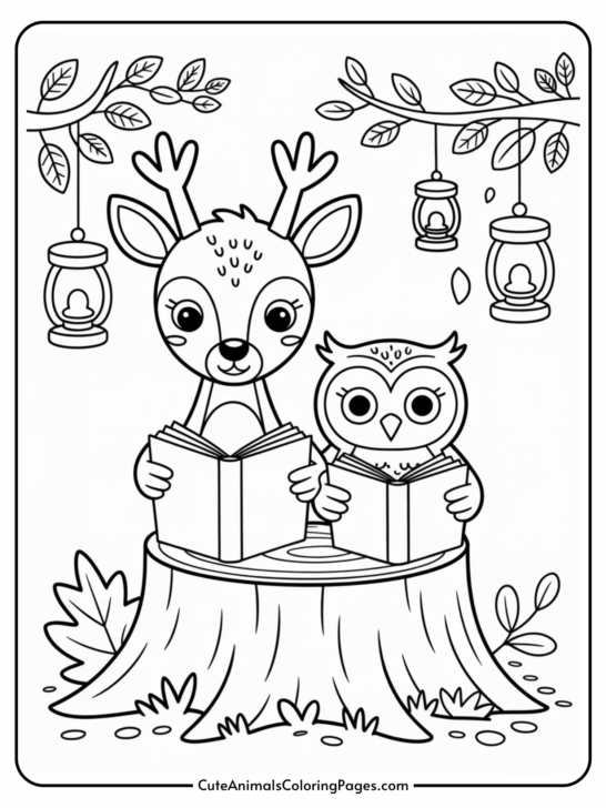 Fall Animal Coloring Pages (5 Free PDF Sheets)