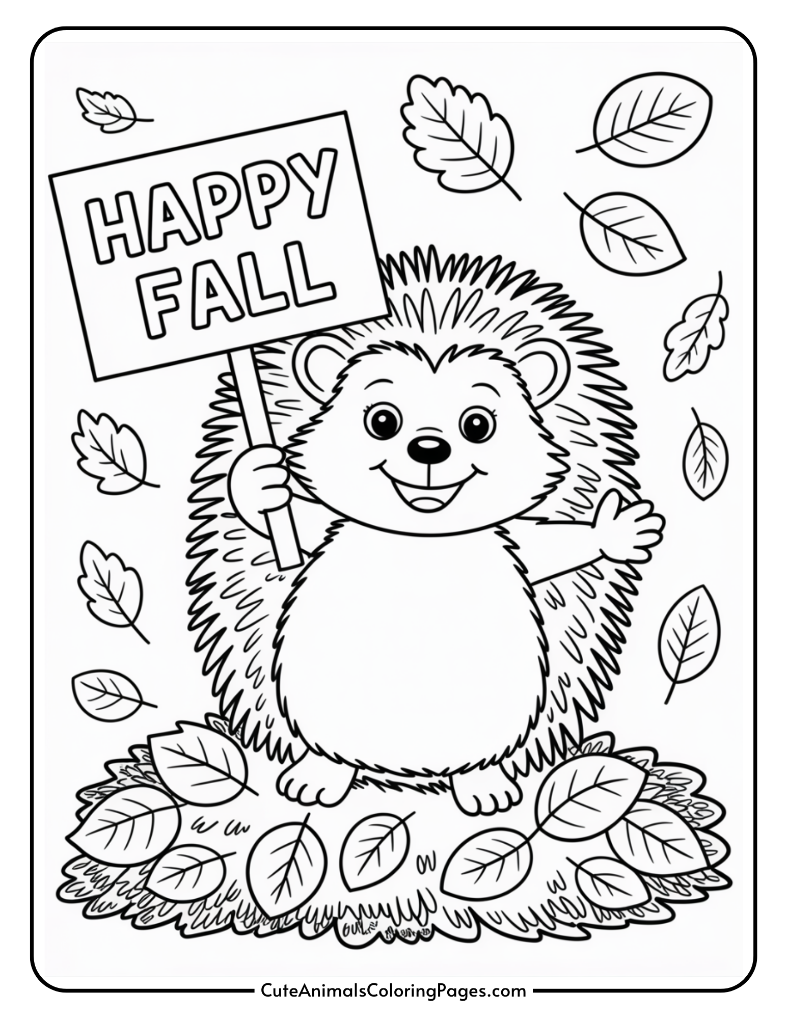 Free Fall Coloring Pages to Download (6 PDF Pages)