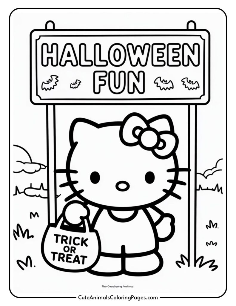 A cartoon cat character holding a