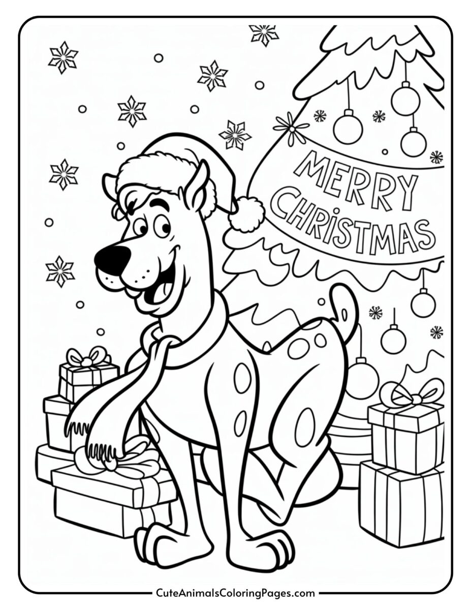Scooby Doo Christmas Coloring Pages (7 PDF Pages) - Cute Animals ...
