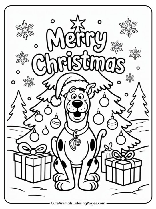 Scooby Doo Christmas Coloring Pages (7 PDF Pages)