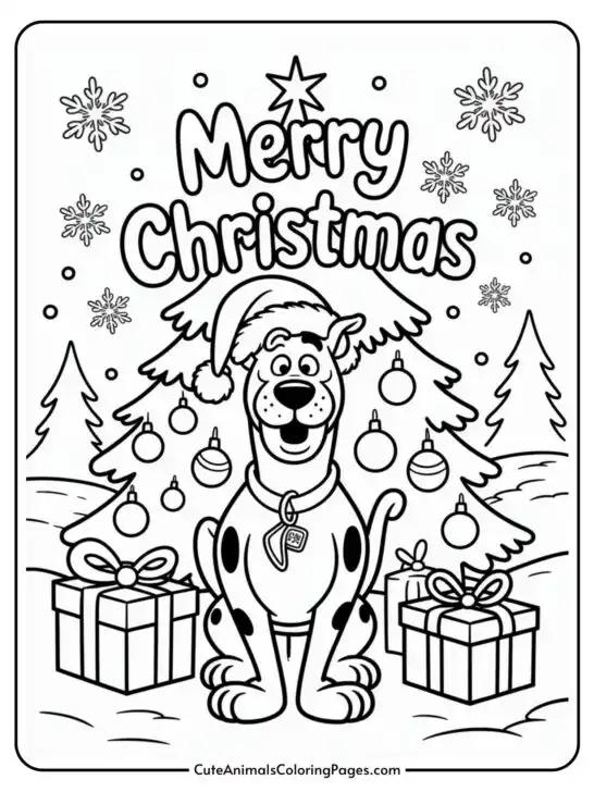 Scooby Doo Christmas Coloring Pages (7 PDF Pages)