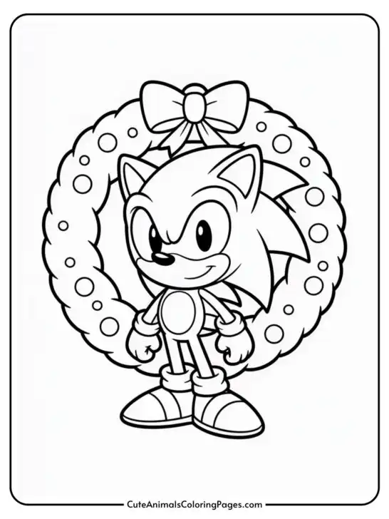 Sonic Christmas Coloring Pages (9 Printable Pages)