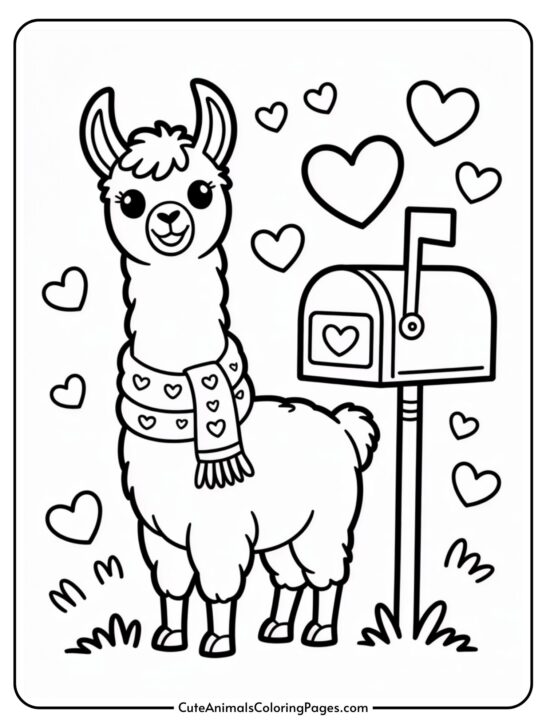 Cute Coloring Pages For Valentines Day (20 PDF Pages)