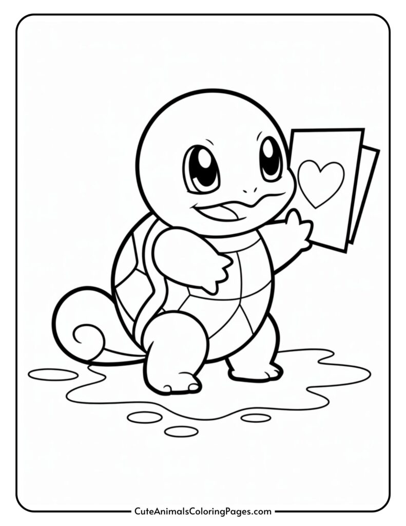 A cardboard box holding a heart card rests on a small hole.