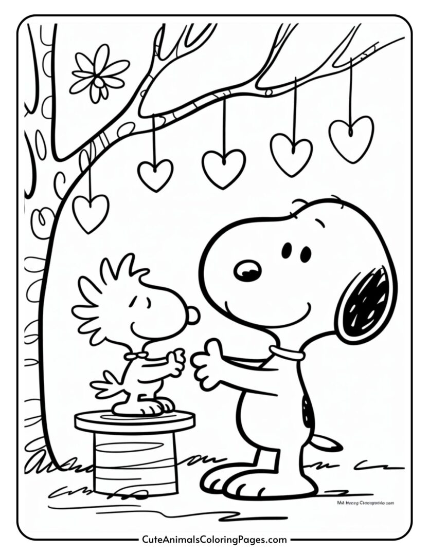 Snoopy Valentine Coloring Pages (26 Printable Pages) - Coloring Feel