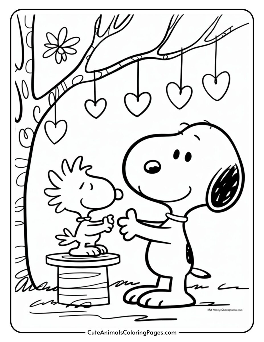 Snoopy Valentine Coloring Pages (26 Printable Pages) Cute Animals