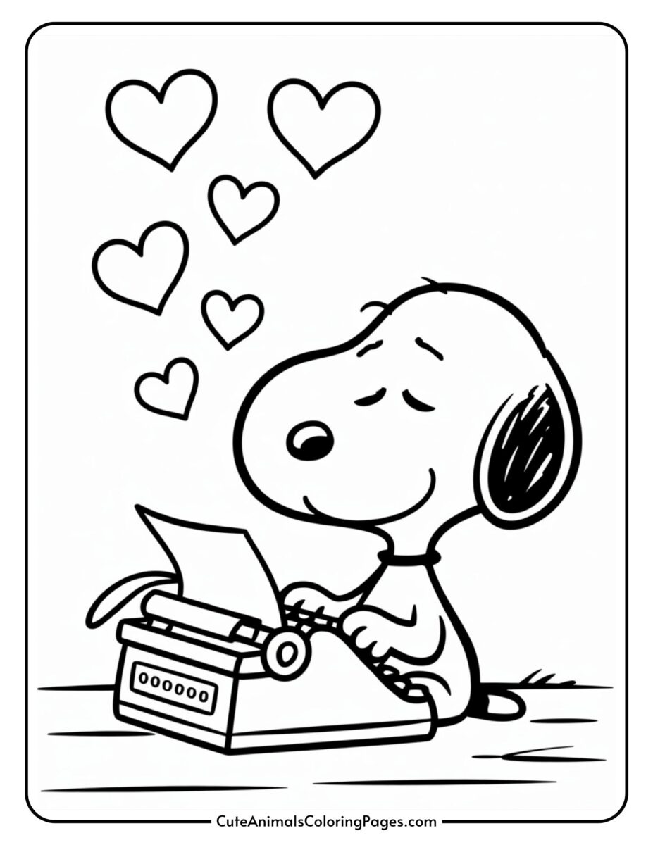 Snoopy Valentine Coloring Pages (26 Printable Pages) Coloring Feel