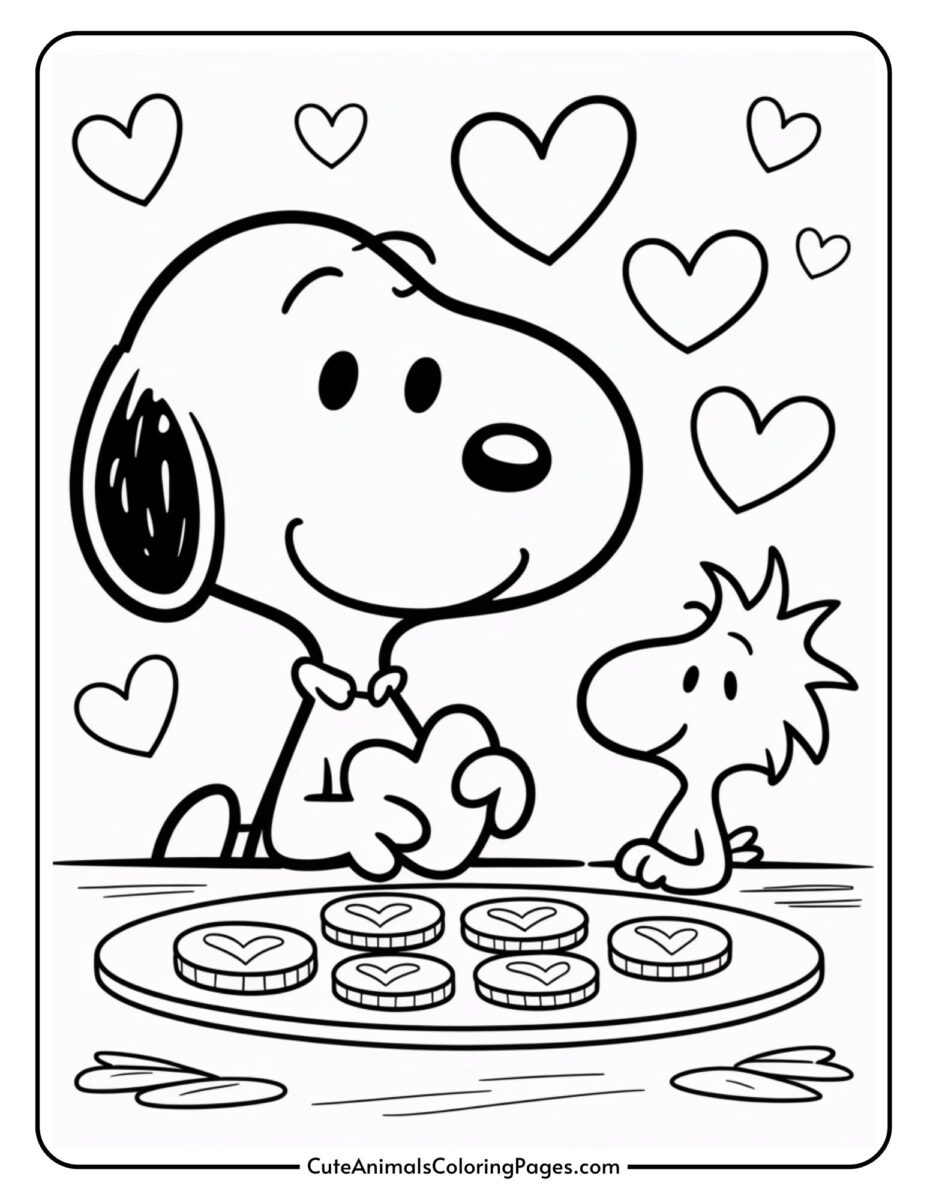 Snoopy Valentine Coloring Pages (26 Printable Pages) Coloring Feel