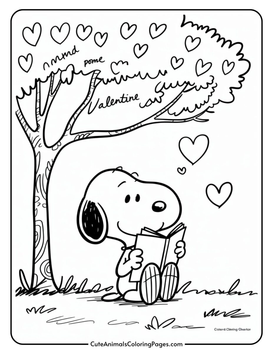 Snoopy Valentine Coloring Pages (26 Printable Pages) Coloring Feel
