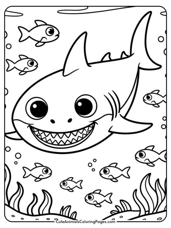 Shark Coloring Pages (9 Pages To Color)