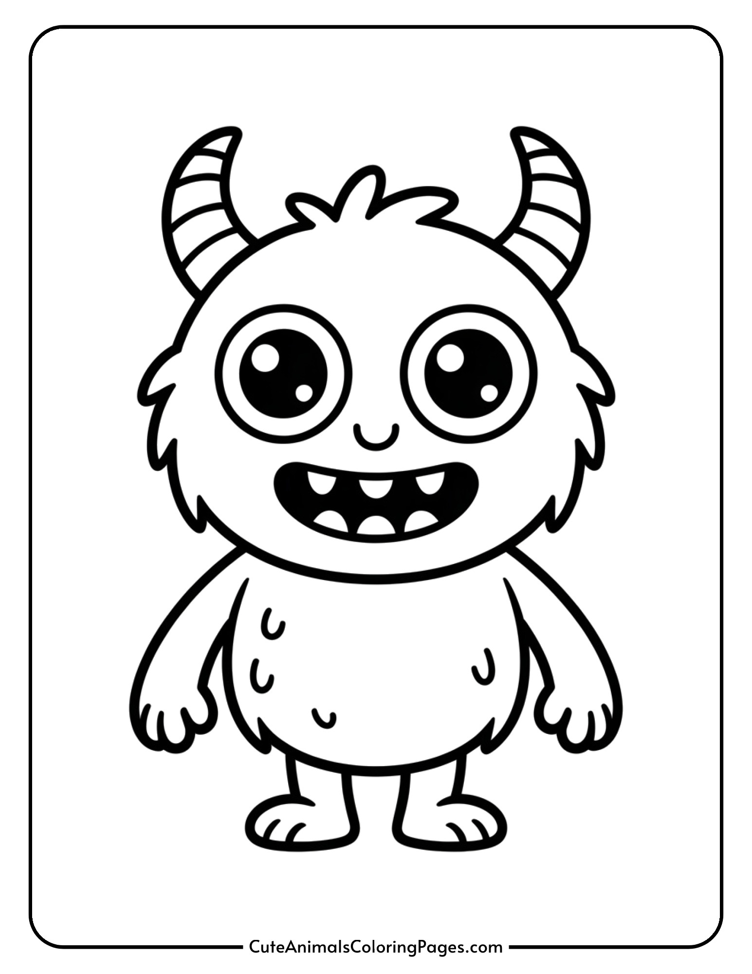 A tiny monster with disproportionately large eyes and a small body.